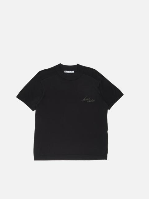 Short-sleeve knit - Black