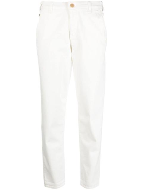 mid-rise straight-leg trousers
