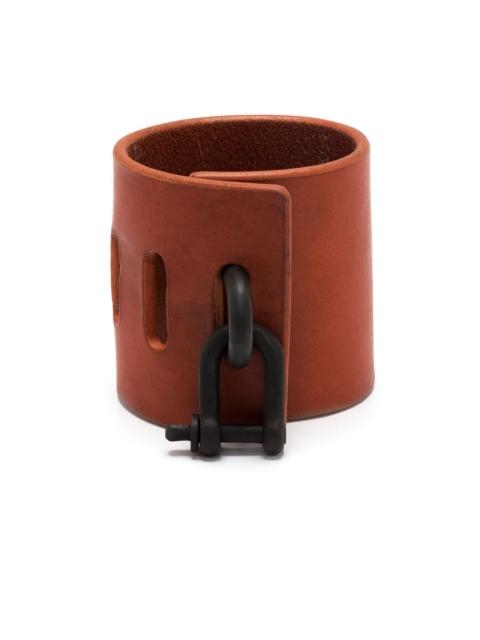 Restraint Charm leather bracelet