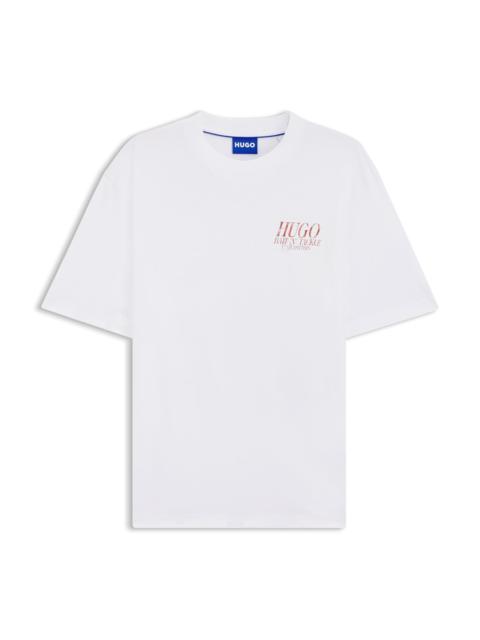 MARINE-ARTWORK T-SHIRT IN COTTON JERSEY