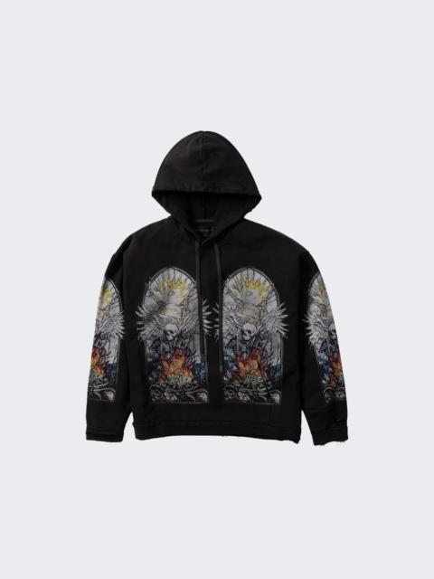 Skull Hooded Pullover Coal And Multi