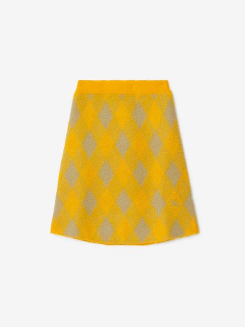 Argyle Wool Skirt
