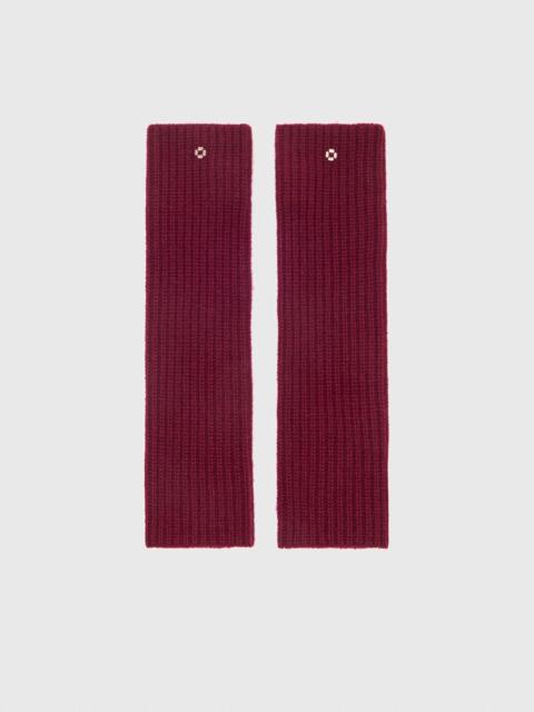 Wool and cashmere gloves
