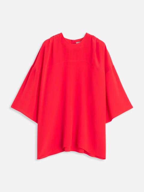 ROUND NECK SS BLOUSE IN SILK