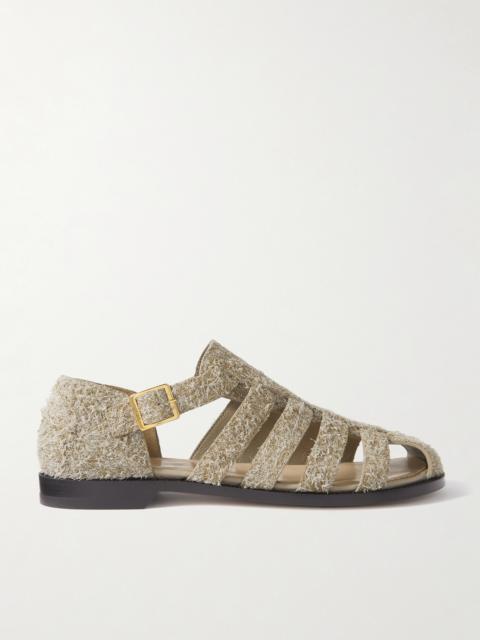 Campo Cutout Brushed-suede Sandals