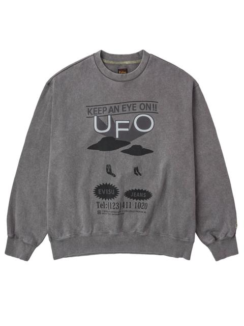 UFO Print and Seagull Appliqué Relax Fit Hoodie