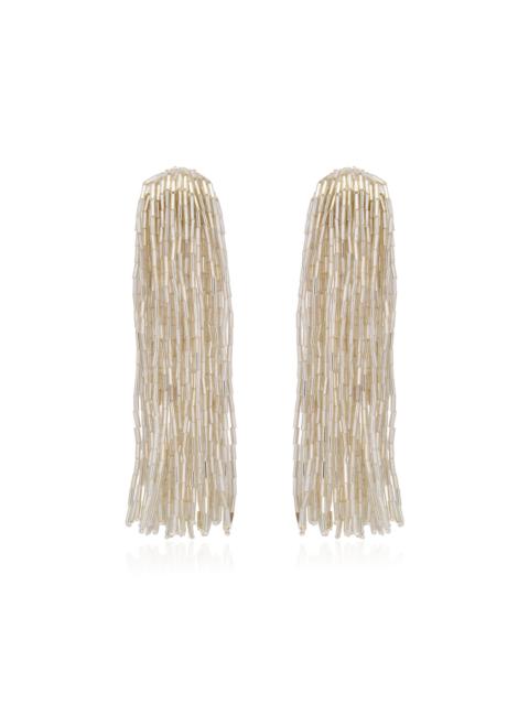 Cascade Tassel Drop Earrings silver