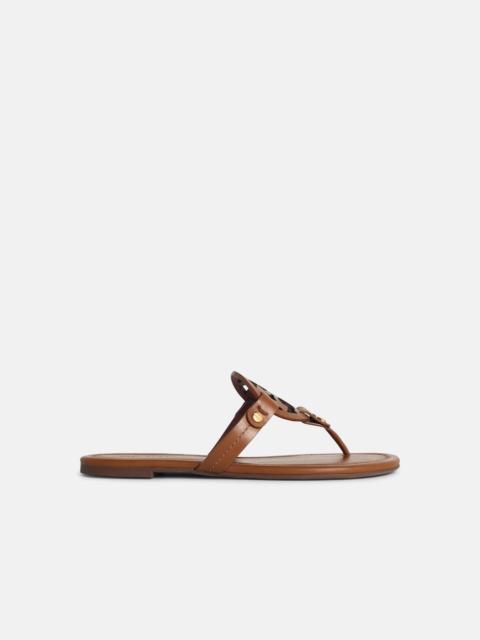 'MILLER' BROWN LEATHER FLIP-FLOPS