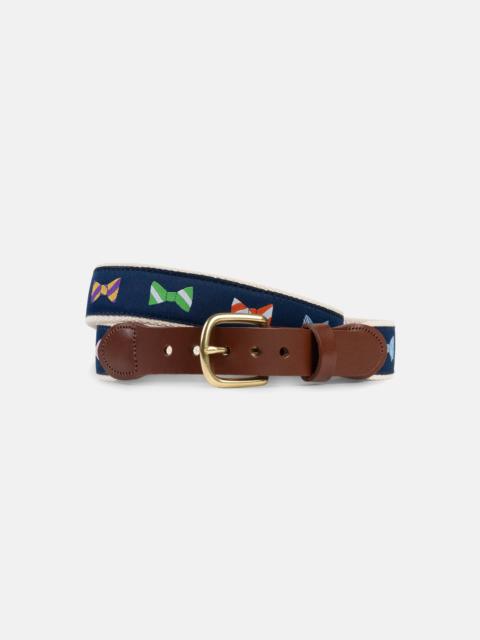 MADE-IN-USA BOWTIES MOTIF BELT