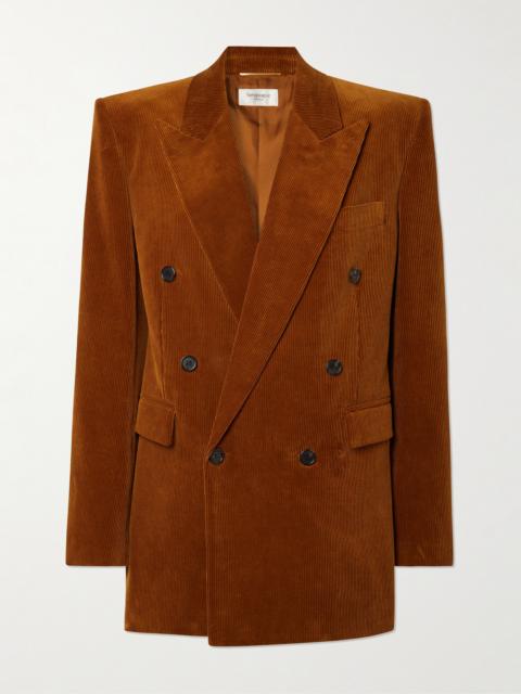 Double-breasted Cotton-corduroy Blazer
