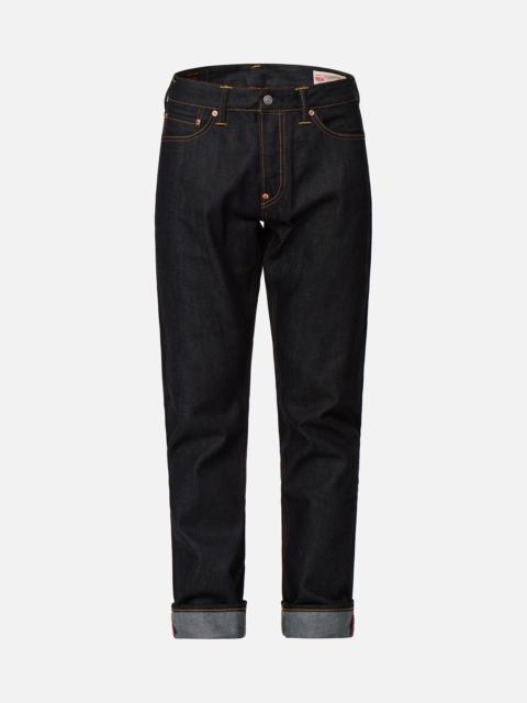 Yellow Seagull Print Taper-Fit Jeans #2017