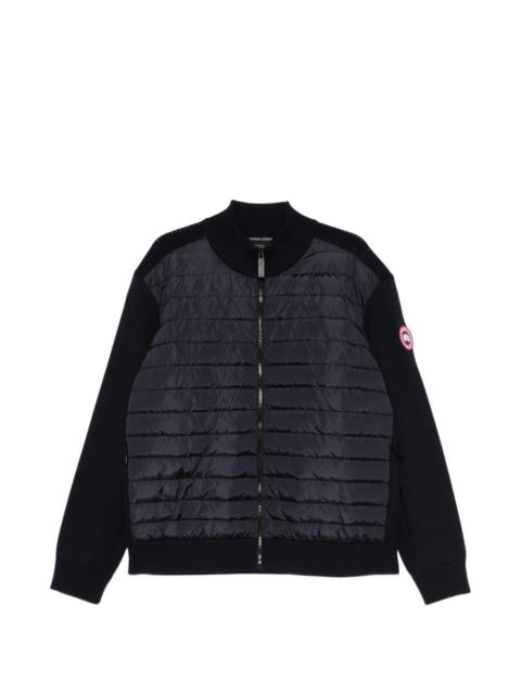 hybridge quilted knit jacket