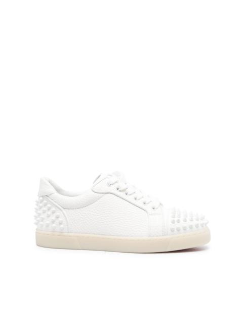 spike-stud lace-up sneakers