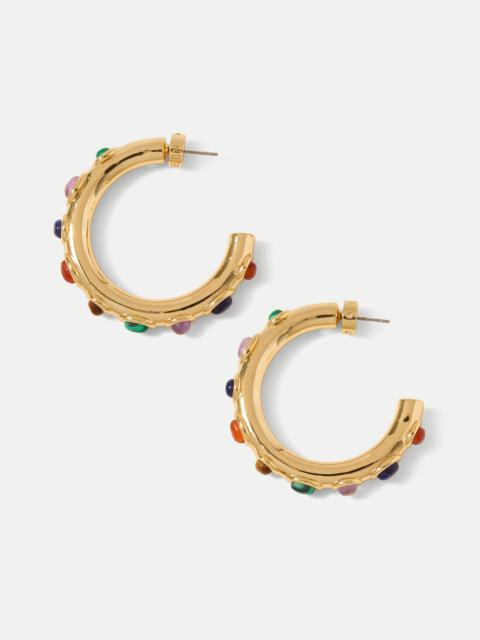 CABOCHON EMBELLISHED HOOP