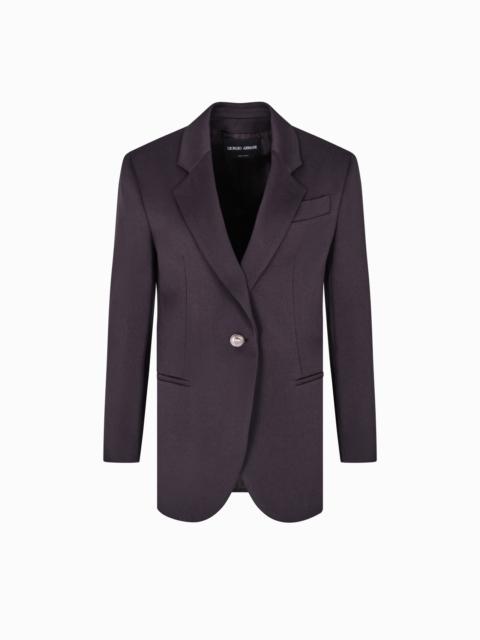 SINGLE-BREASTED WOOL JACKET