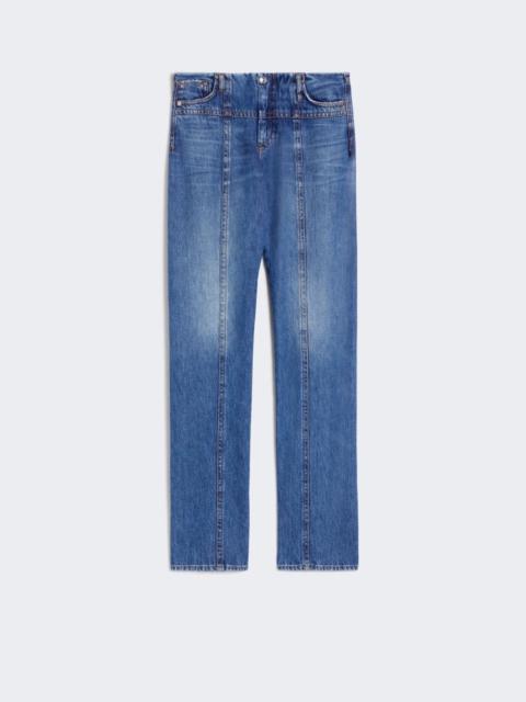 Slim-fit 5-pocket trousers - midnightblue