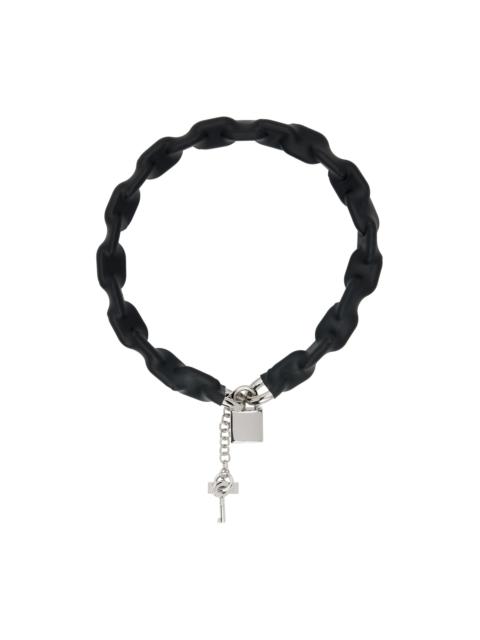 Black & Silver Cover Necklace