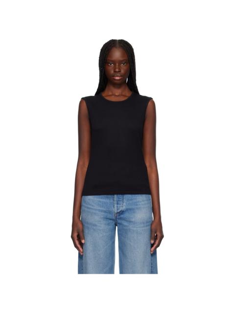 Black Rib Vest T-shirt