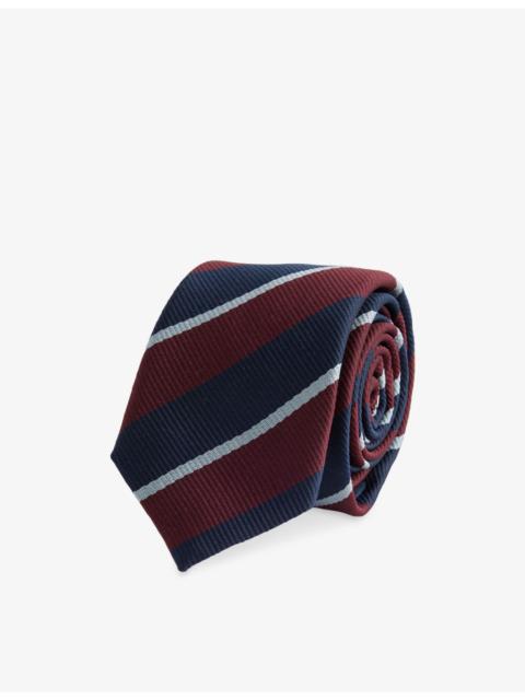 Lene Striped Silk-Blend Tie