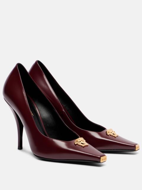 La Medusa 105 leather pumps