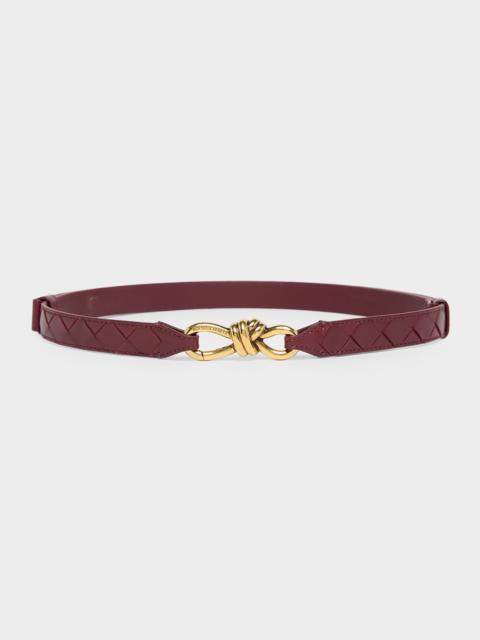 Andiamo Intrecciato Leather Belt