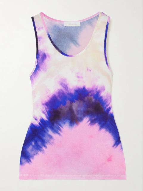 Tie-dyed Stretch-crepe Tank