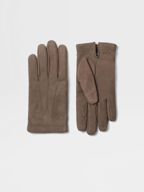 BROWN SECONDSKIN GLOVES