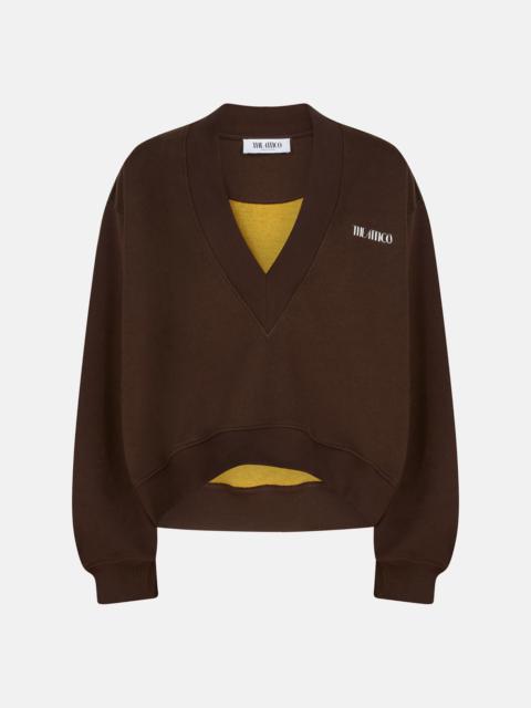 DARK BROWN SWEATSHIRT
