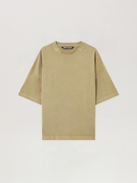 Curved Logo Loose Collar T-Shirt