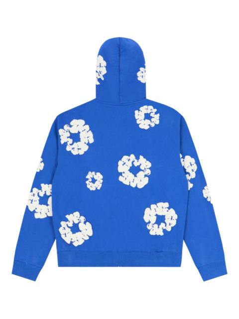 wreath-print zip-up hoodie