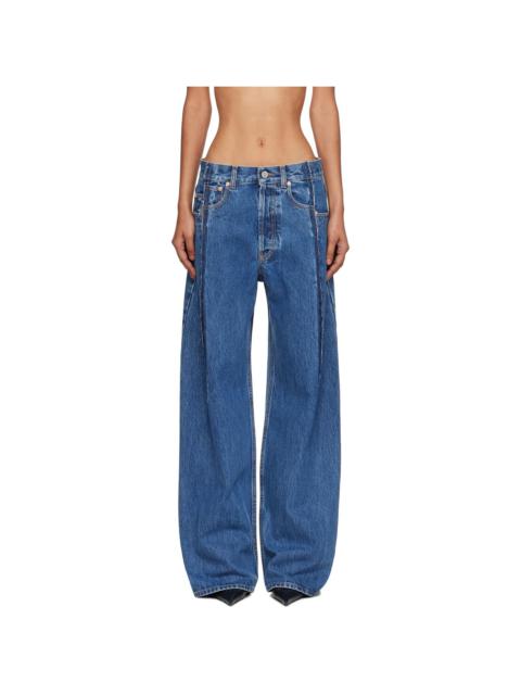 Blue Cut Reconstructed Jeans