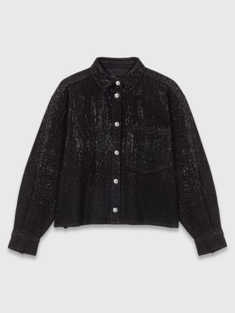 Rhinestone denim shirt