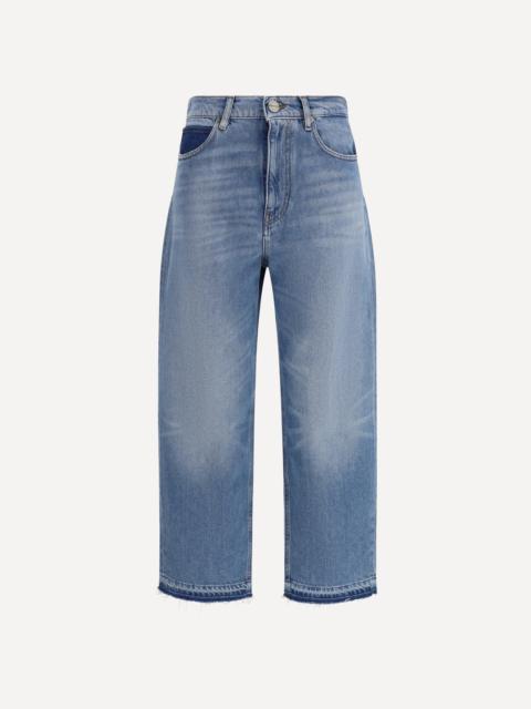 Balloon fit Jeans in faded denim