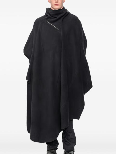 Distortion hooded poncho
