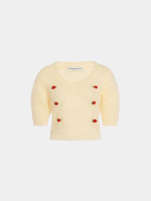 CARDED MOHAIR JUMPER