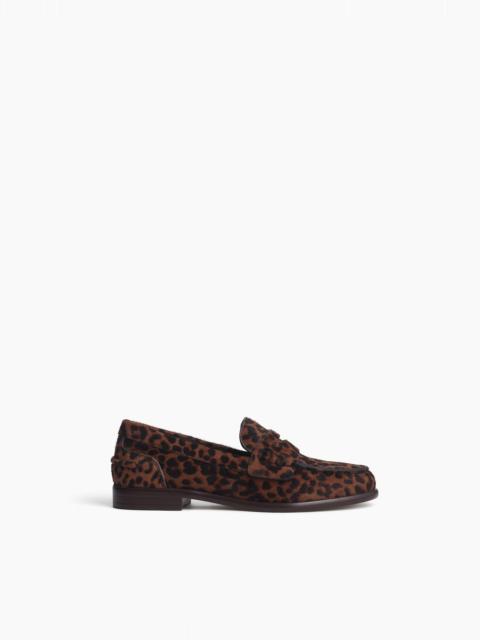 Carter Leopard Calf Hair Loafers