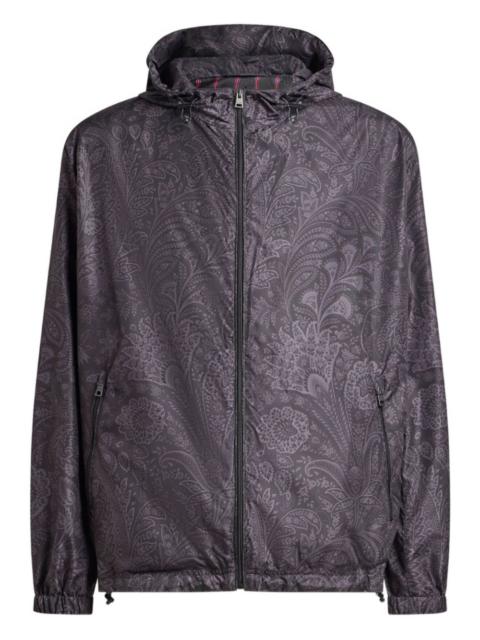 floral paisley windbreaker jacket