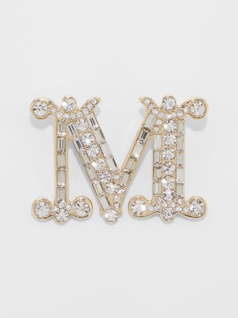 BATH2 Crystal-adorned Monogram brooch