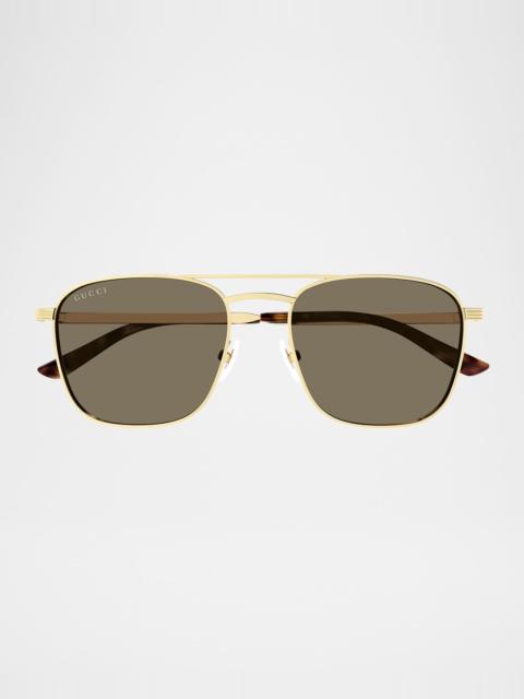 Men's GG1881SM Metal Aviator Sunglasses
