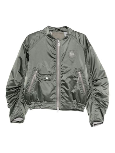 zip-up bomber jacket