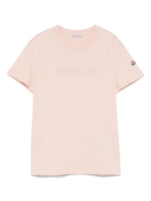 logo-embroidered T-shirt