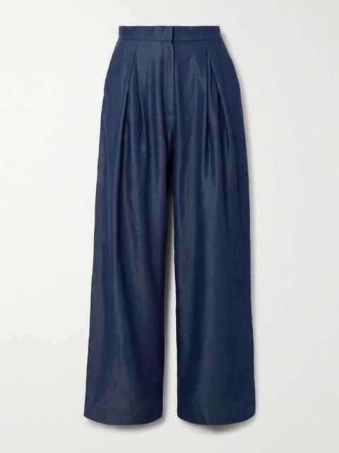 Plenitud Pleated Tencel wide-leg Pants
