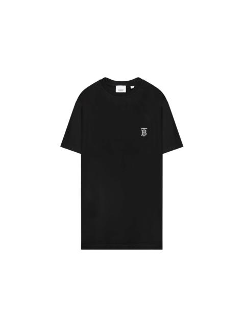 Burberry Burberry Logo Embroidered T-shirt Black
