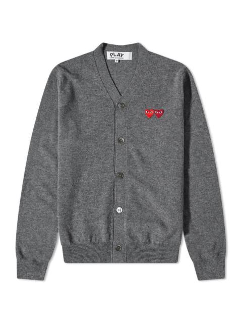 Comme des Garcons Play Double Heart Cardigan
