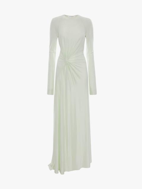 Twist Waist Gown In Aloe