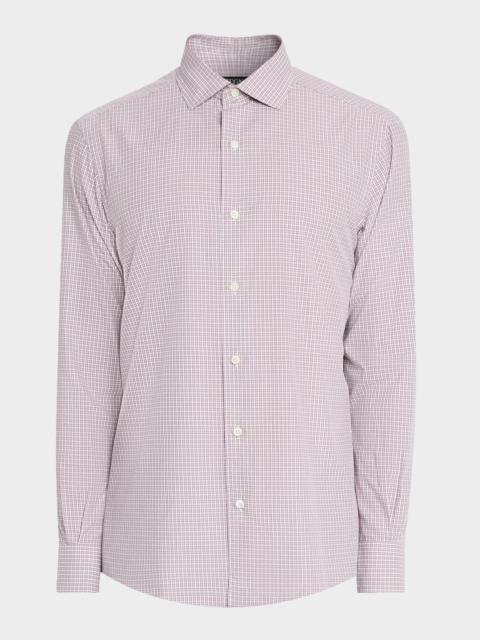 Men's Petite Plaid Cotton Classic-Fit Sport Shirt