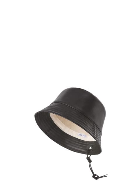 Bucket hat in nappa clafskin