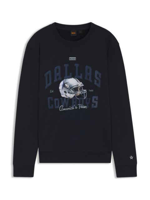 BOSS X DALLAS COWBOYS SWEATSHIRT WITH HELMET GRAPHIC