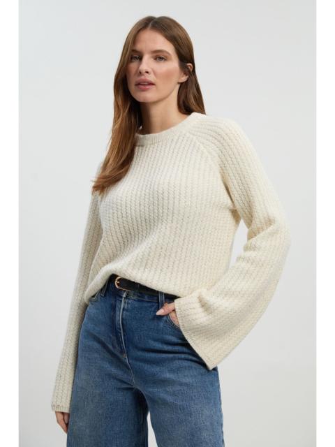 Sequin Knit Tie Bow Jumper