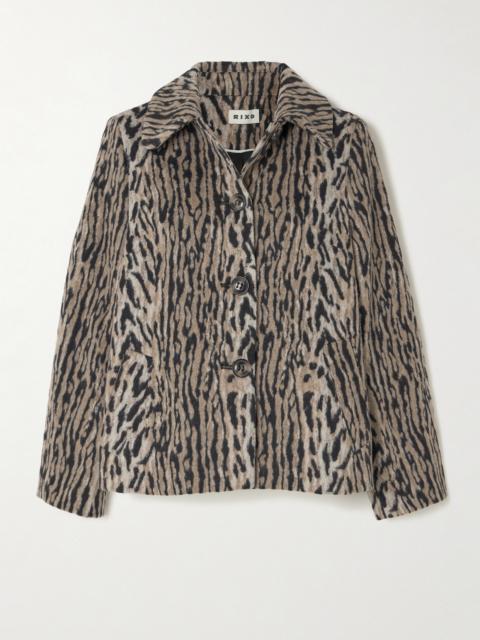 Tommie Leopard-print Felt Jacket